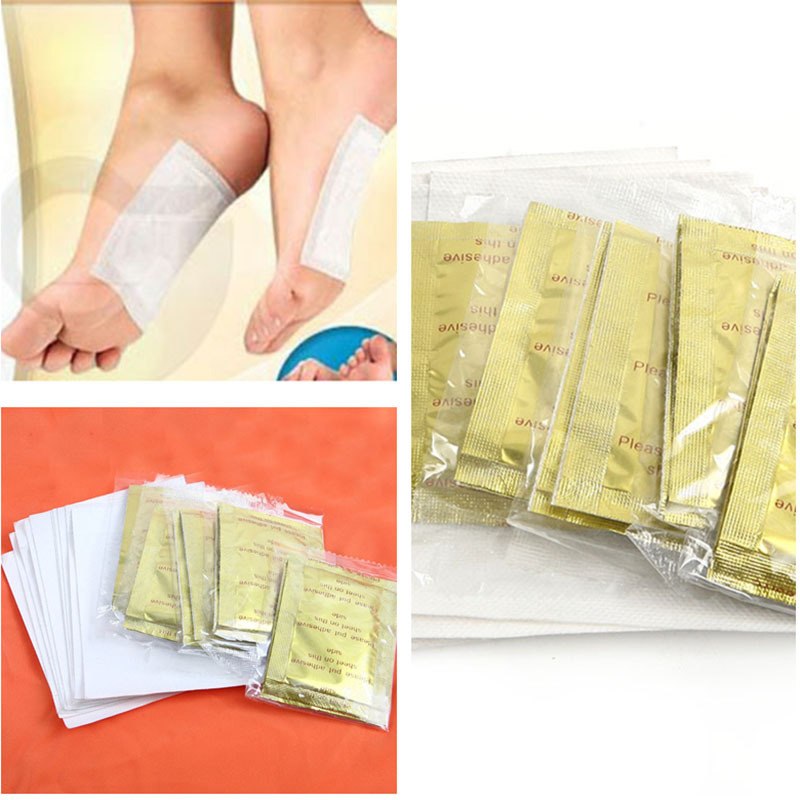 Gold Foil Wormwood Korean Bamboo Vinegar Delivery Tape Foot Sticker